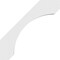 Ekena Millwork 3"W x 14"D x 14"H Standard Legacy Architectural Grade PVC Knee Brace BRCP03X14X14LGY - alternate 4